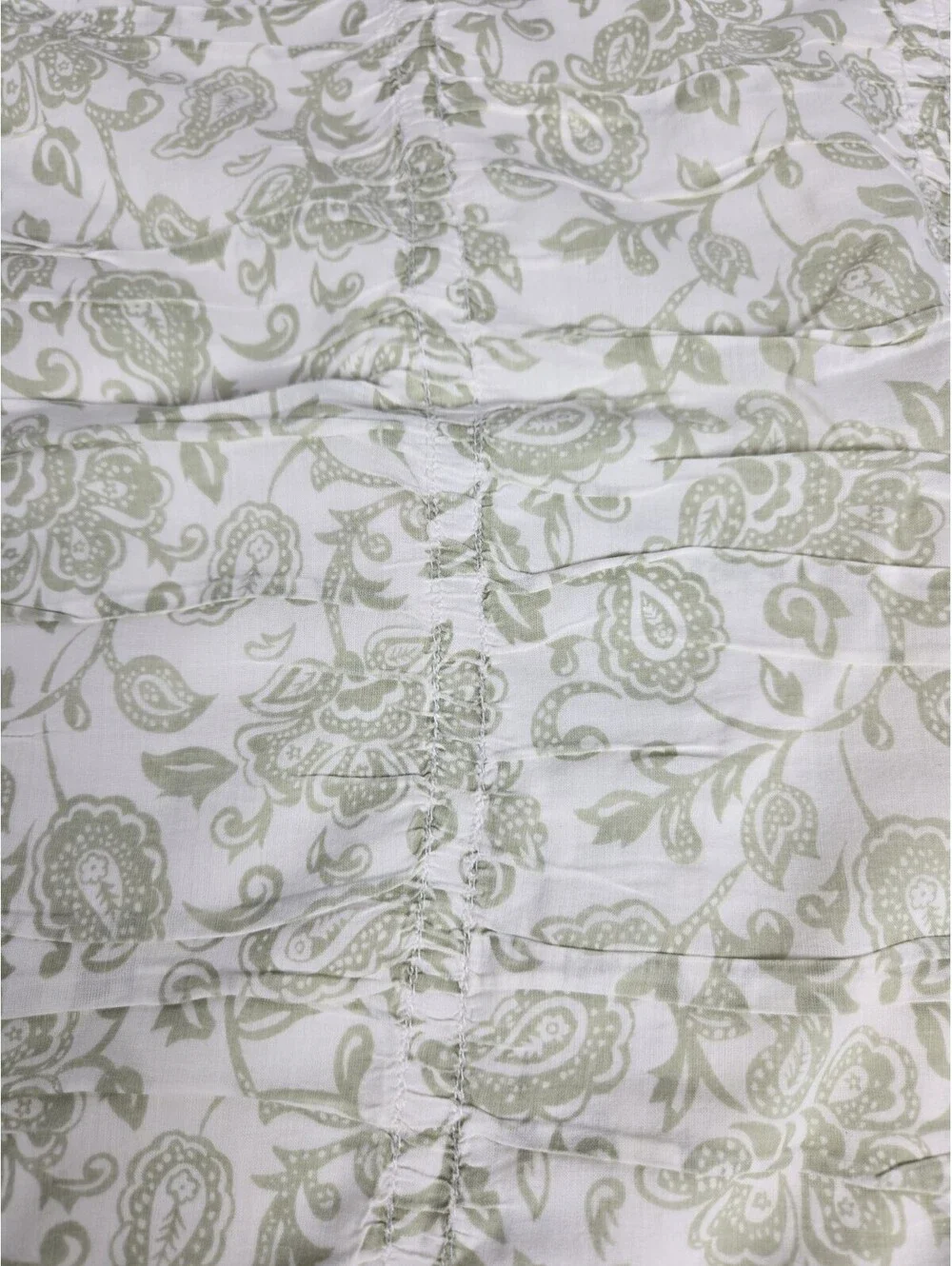Pottery Barn Green Paisley Pillowcase Set Of 2 Standard Size